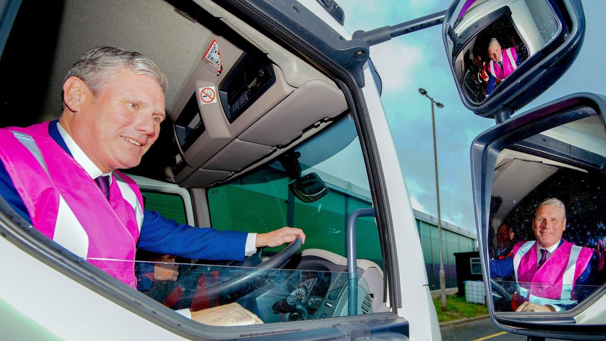 Keir Starmer crashed a lorry in awkward PR moment and the jokes wrote themselves