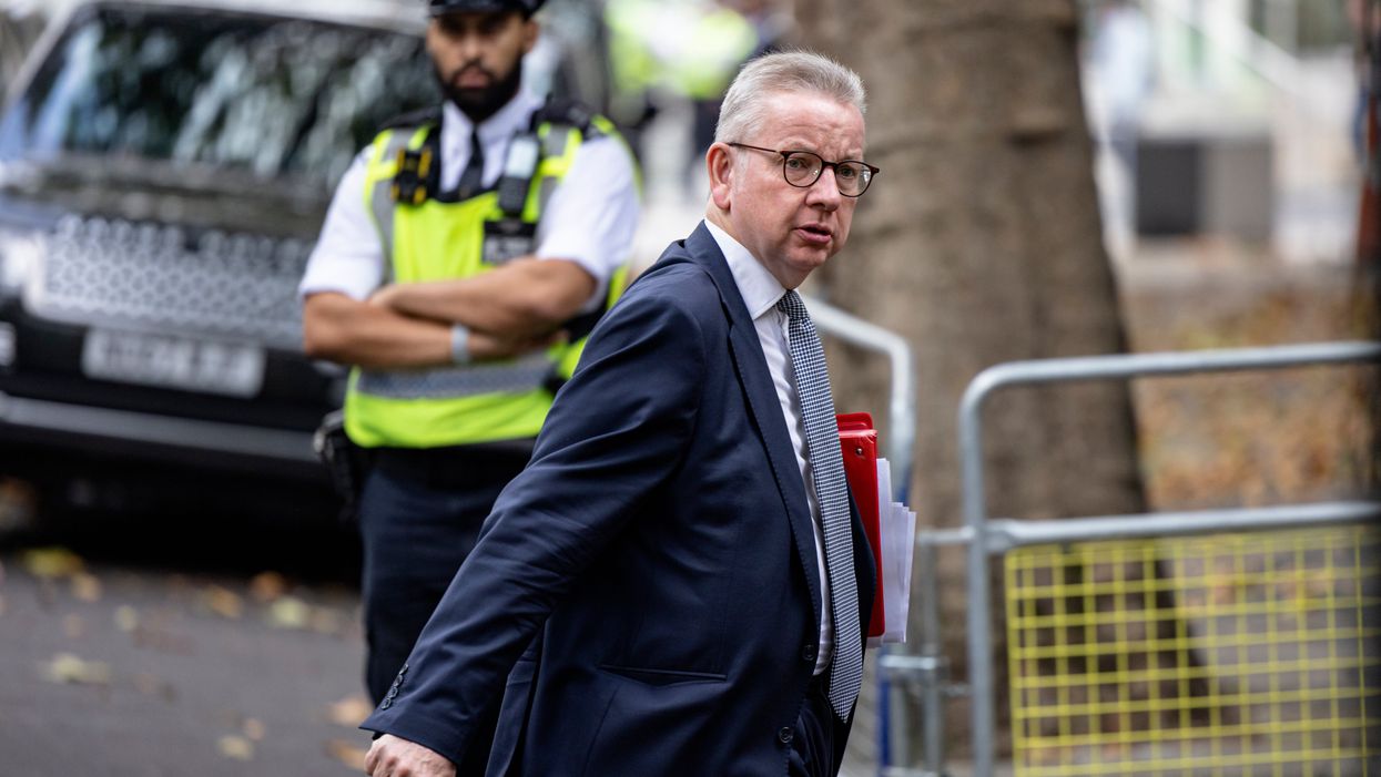 Condemnation as Michael Gove mobbed by group of anti-vaxxer protesters