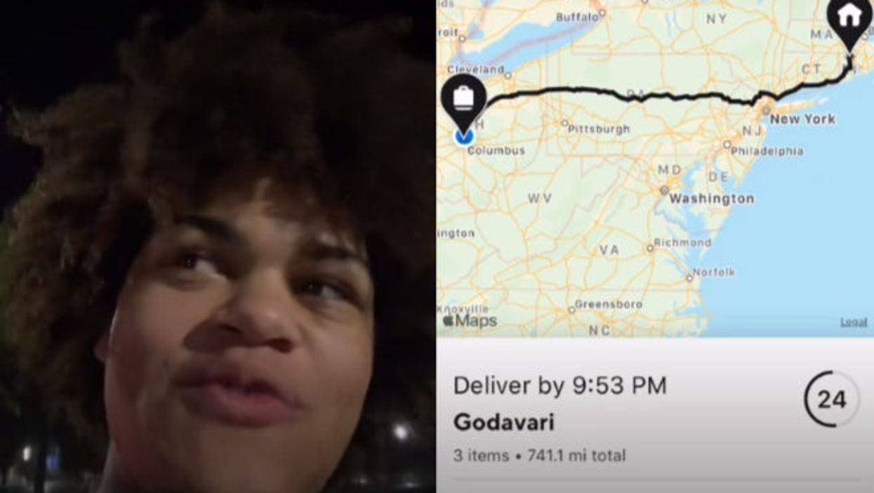 DoorDash driver goes viral after revealing delivery request from 700 miles away