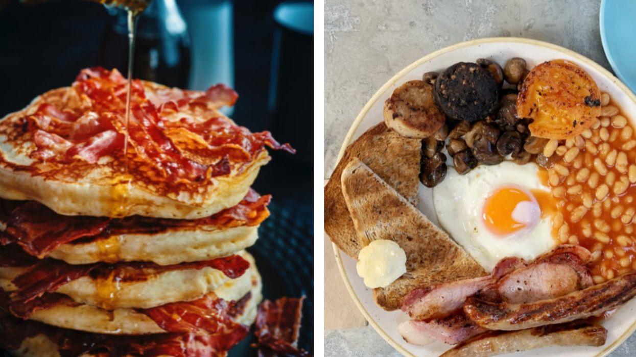People are arguing over whether full English or American breakfast is better