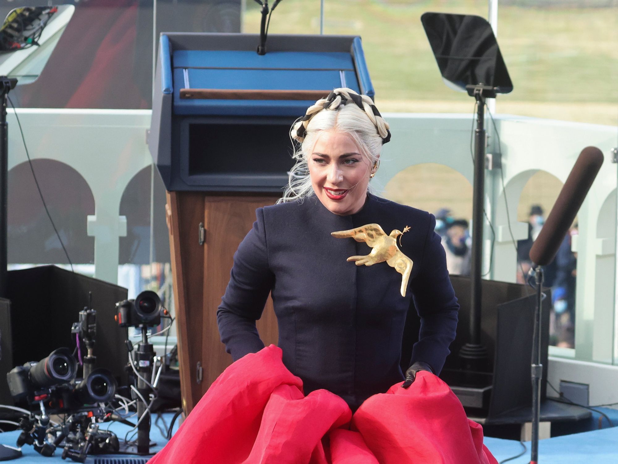 Lady Gaga says reveals she wore a bulletproof dress to Bidens inauguration Lady Gaga says reveals she wore a bulletproof dress to Bidens inauguration