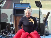 bulletproof dress lady gaga Lady Gaga on her bulletproof inauguration dress. Link in bio to watch the full video