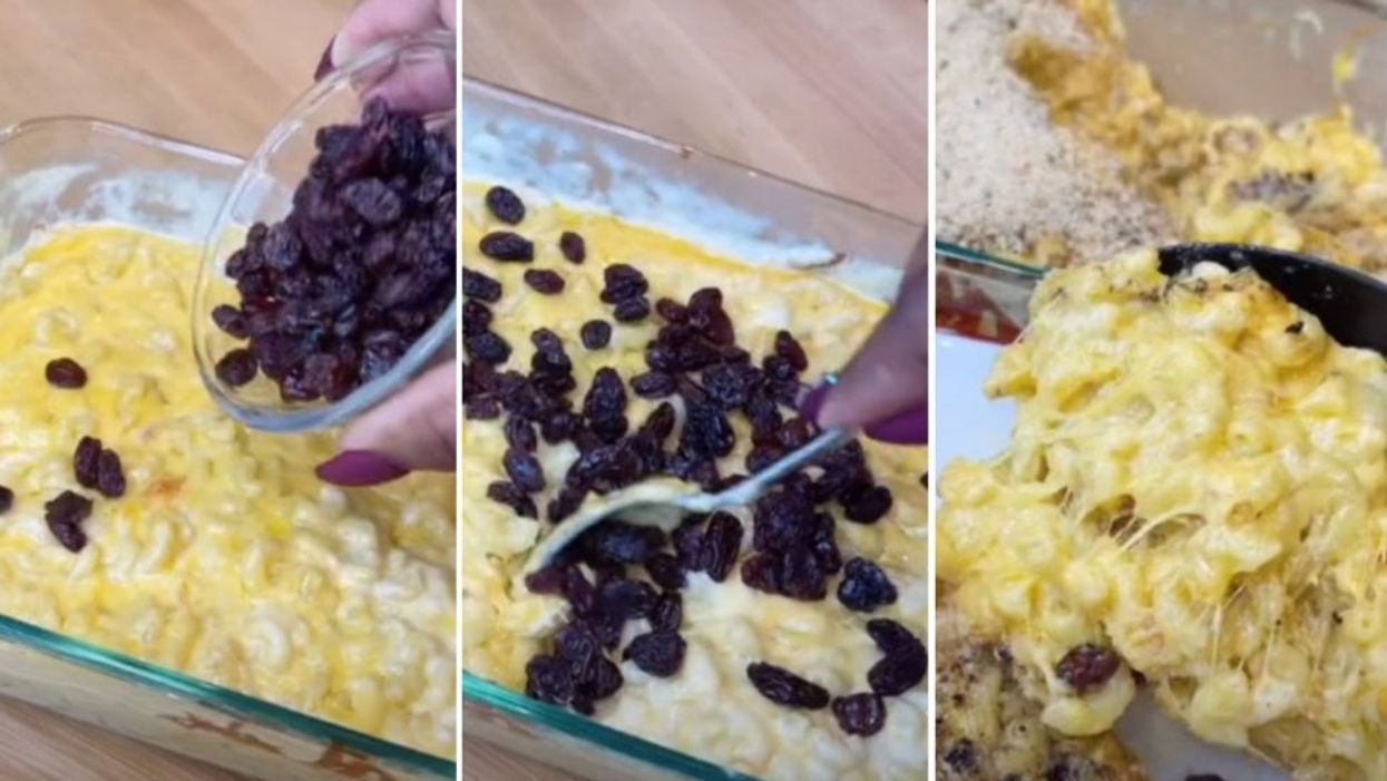 TikToker divides internet by adding raisins to mac and cheese