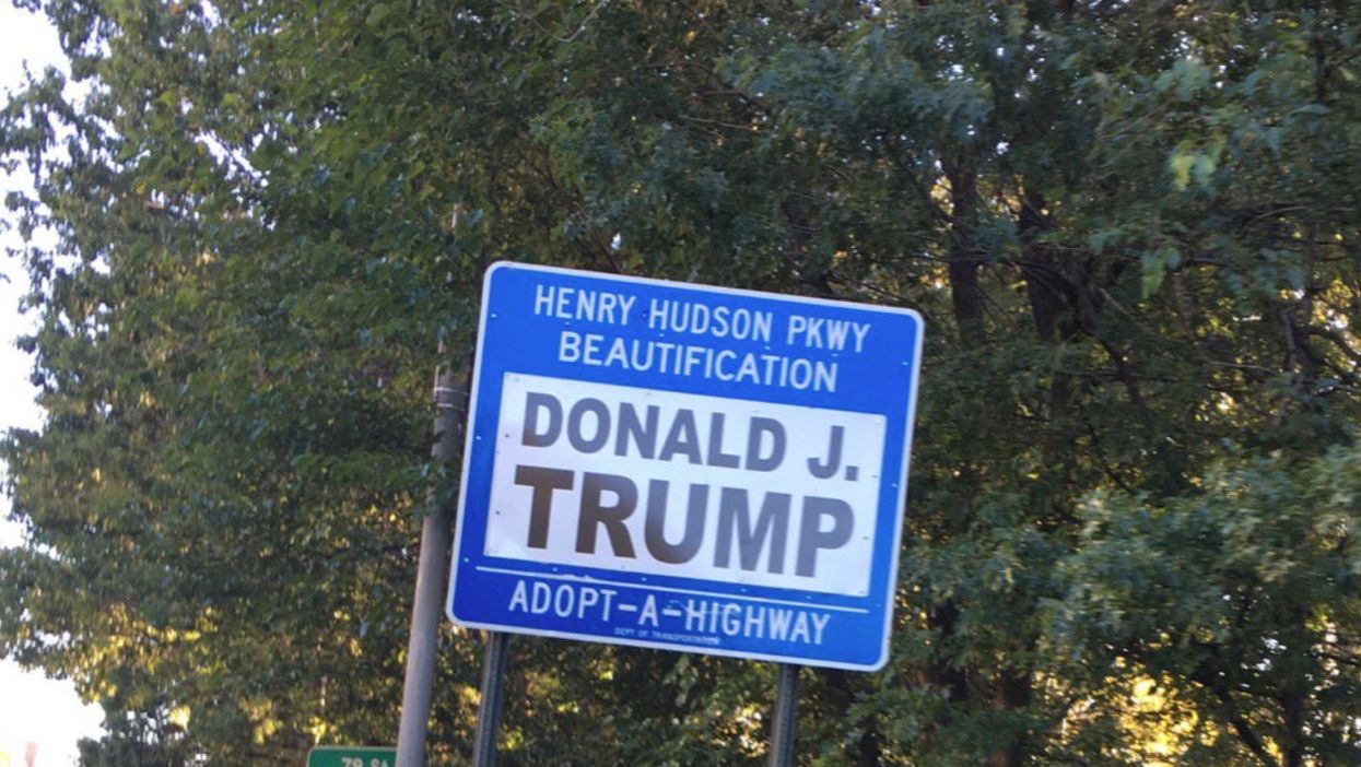 Donald Trump’s ‘highway beautification’ sign that’s stood for decades in NYC to be pulled down