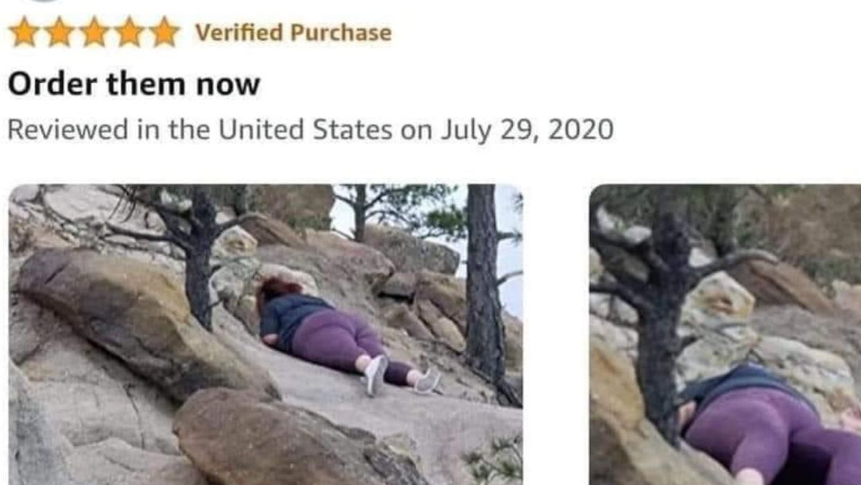 Woman leaves glowing review for Amazon leggings after they stayed intact when she fell down a mountain