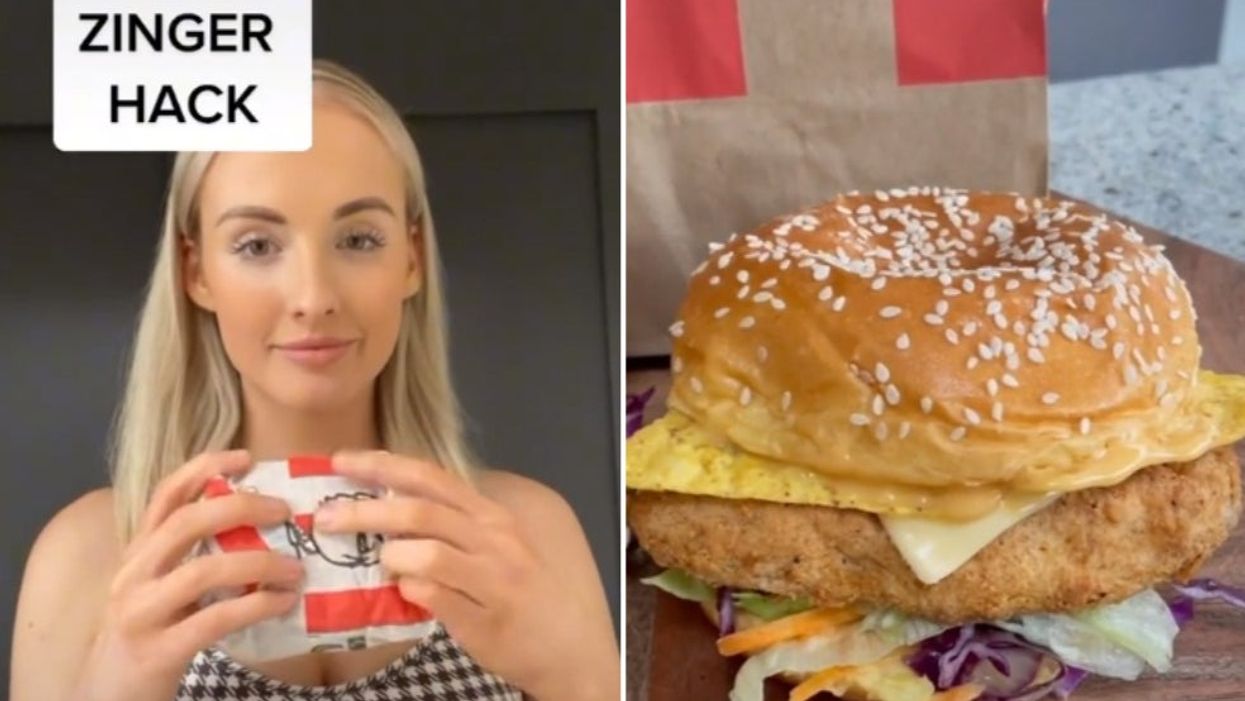 Personal trainer impresses TikTok as she recreates ‘KFC Zinger’ burger from Aldi items