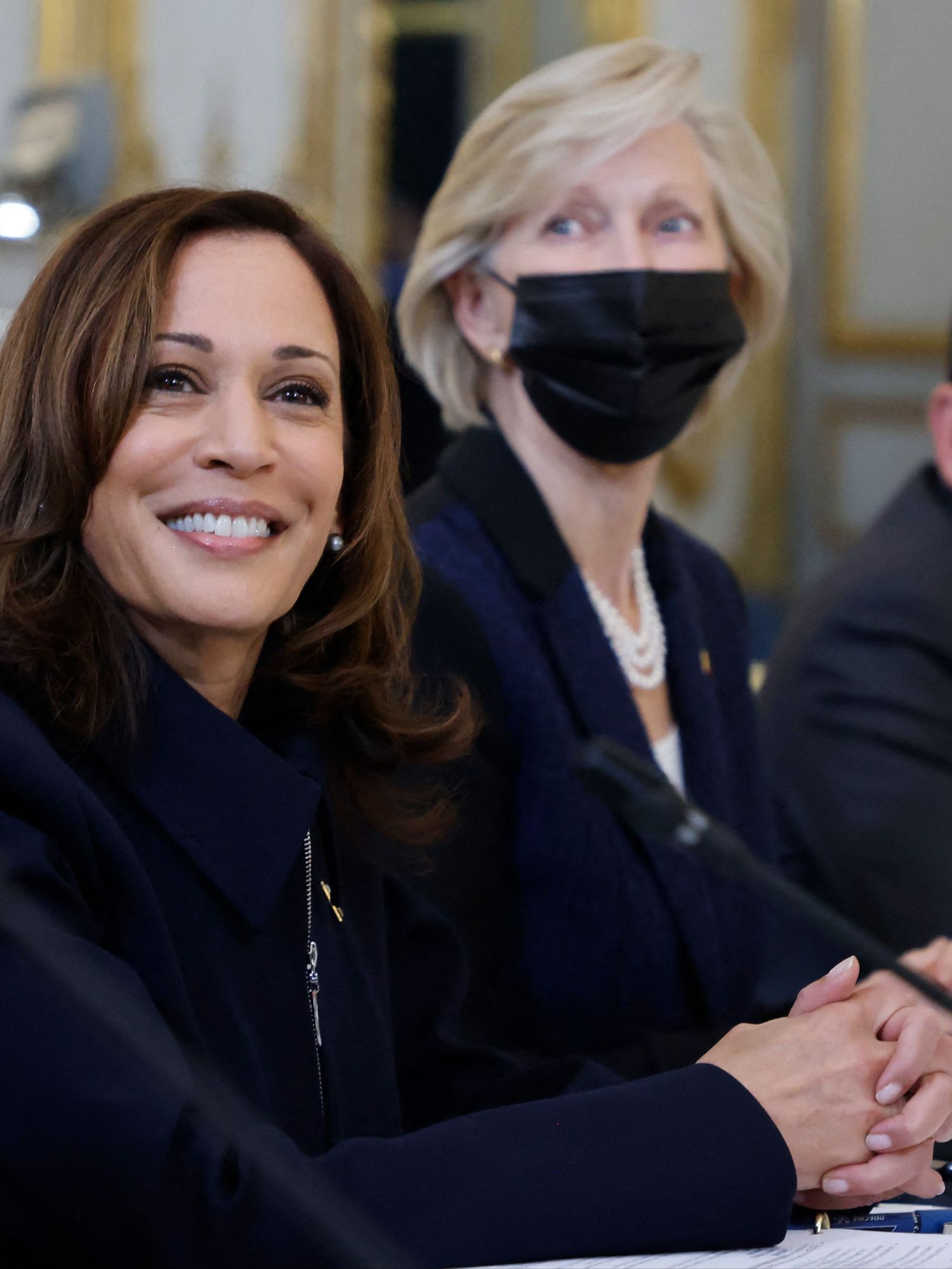 Kamala Harris mocked for slipping into a French accent during visit to Paris