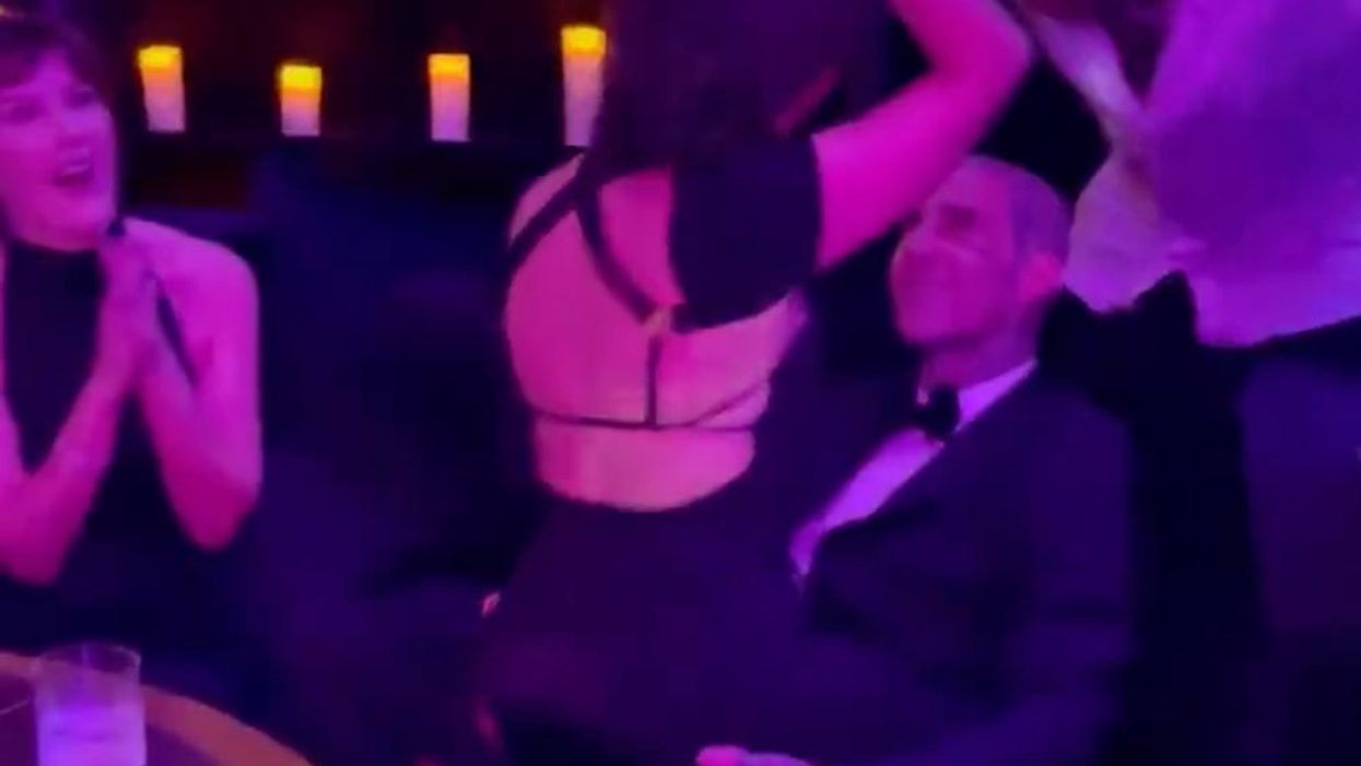 Clip of Kourtney Kardashian straddling Travis Barker at friend’s wedding sparks debate