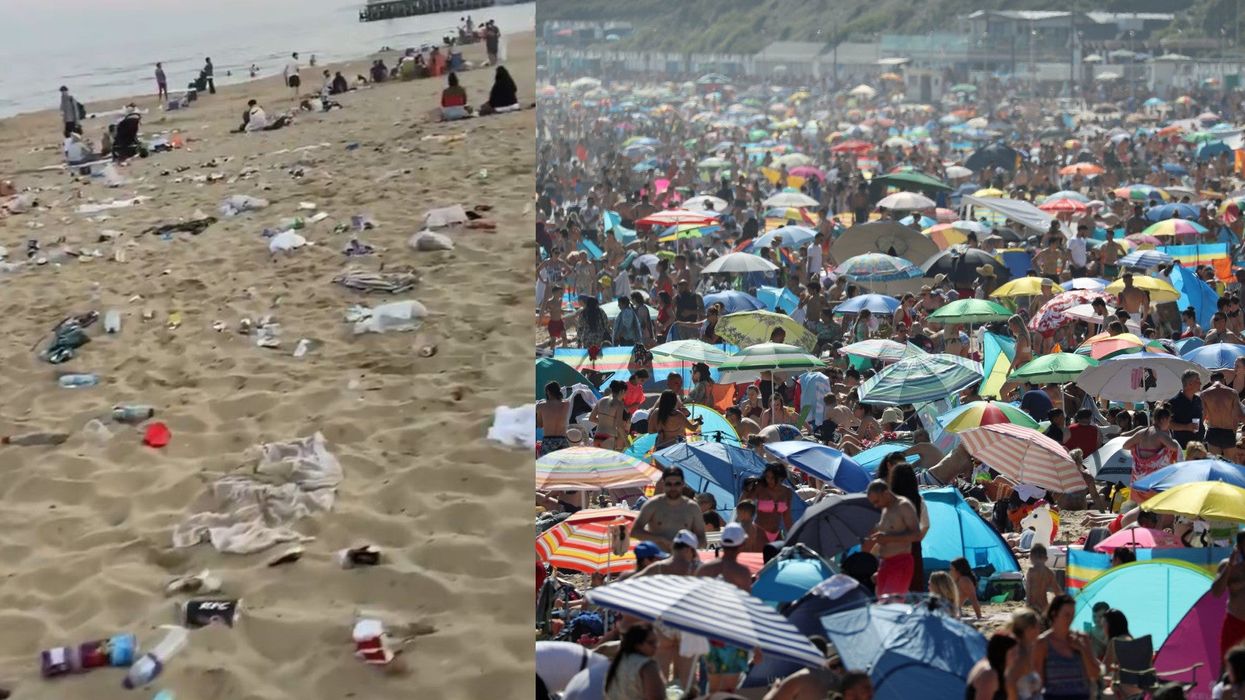 Fury as beachgoers flock to seaside and leave behind tonnes of rubbish