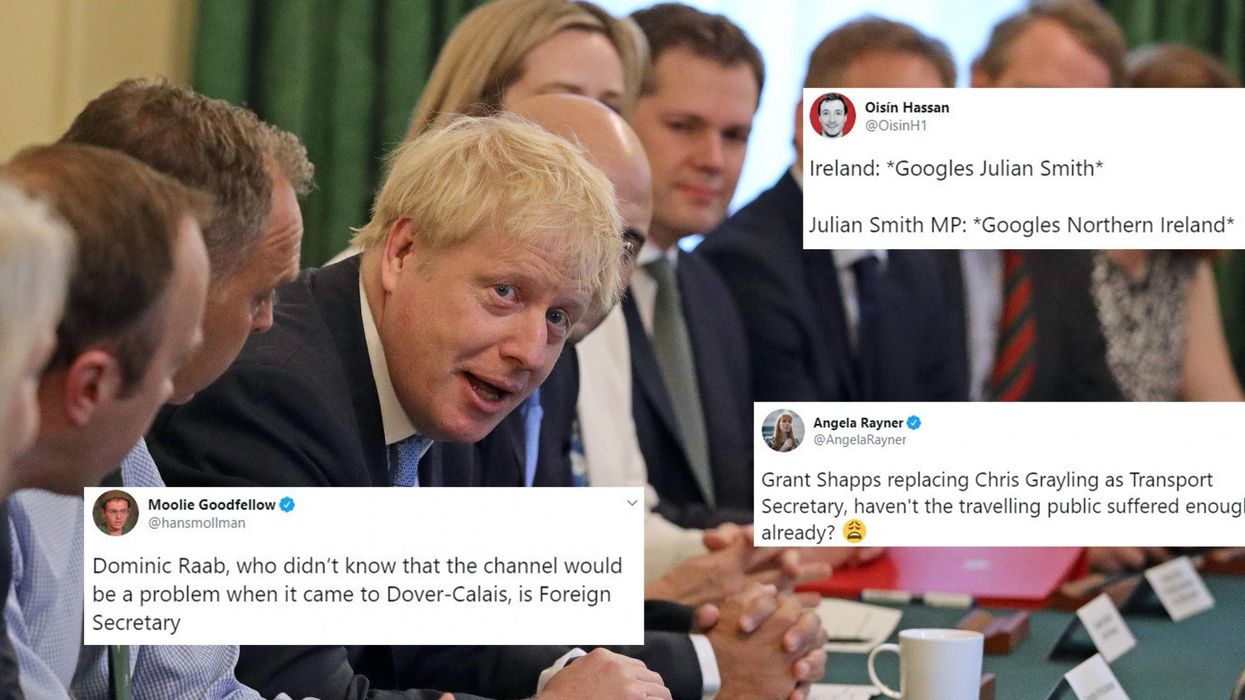 Boris Johnson has a new government cabinet and there are jokes for every single one of them