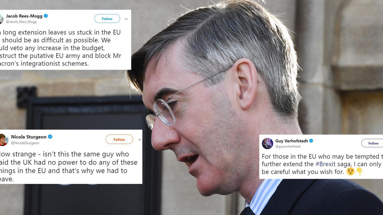 Jacob Rees-Mogg claimed the UK could obstruct EU policies as a Brexit protest and people are calling out the irony