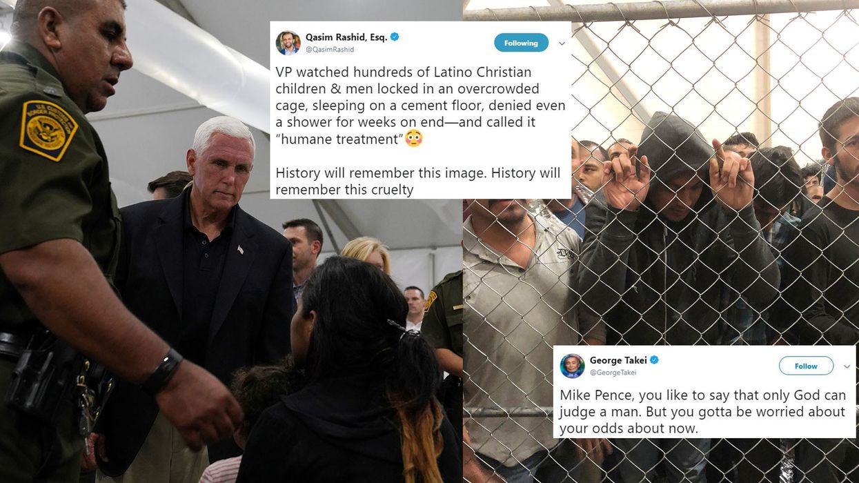 Mike Pence faces severe criticism after his visit to migrant detention centres on the US border