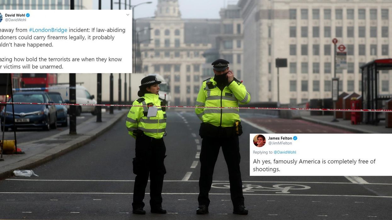 Trump supporter believes that London Bridge attack could have stopped if 'guns were legal in Britain'
