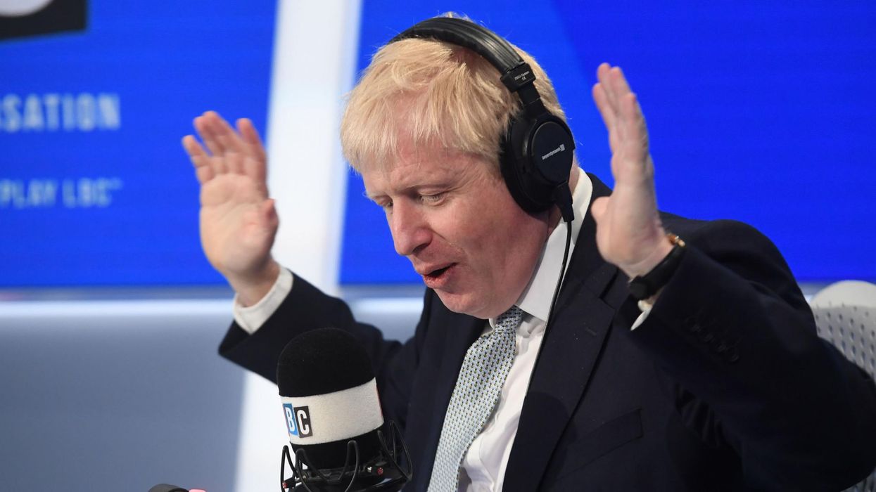Boris Johnson failed to answer a question about that photograph with his girlfriend 26 times
