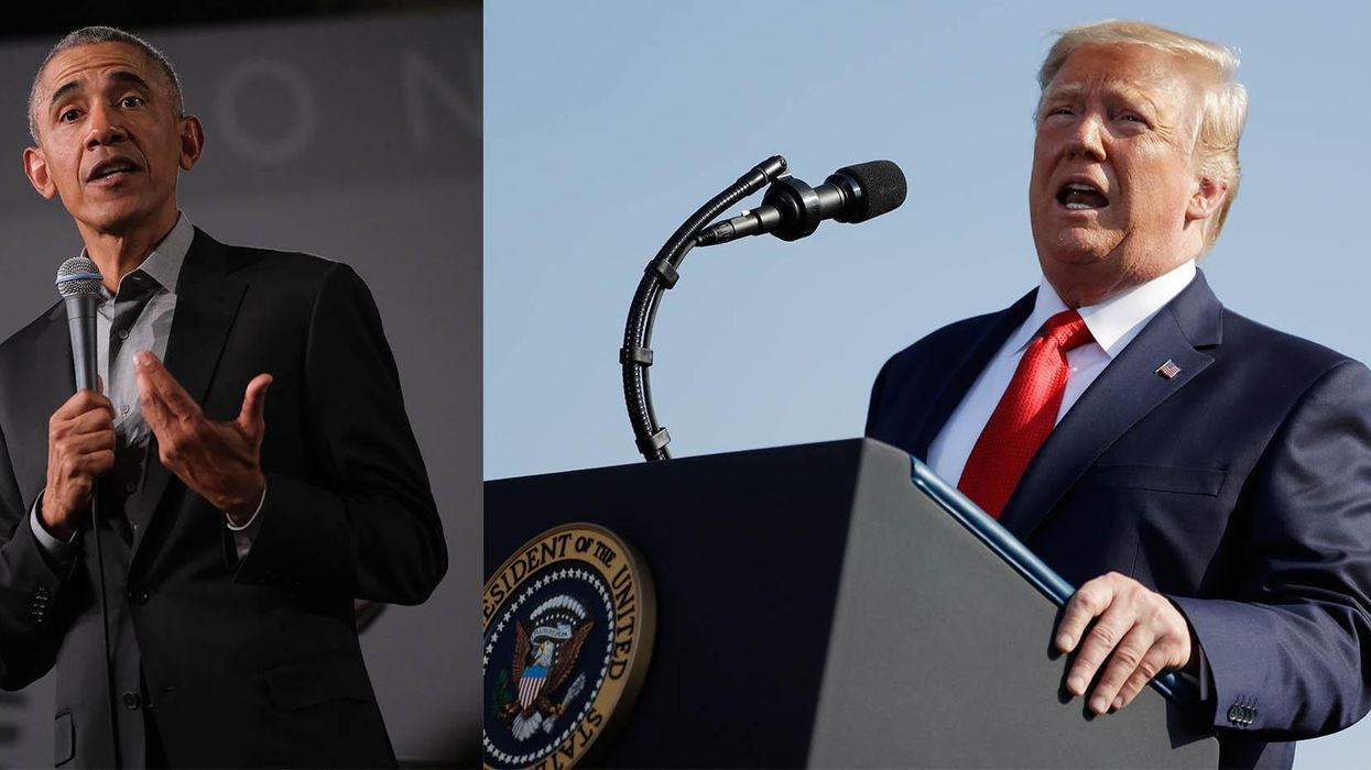 The difference between Trump and Obama in two tweets