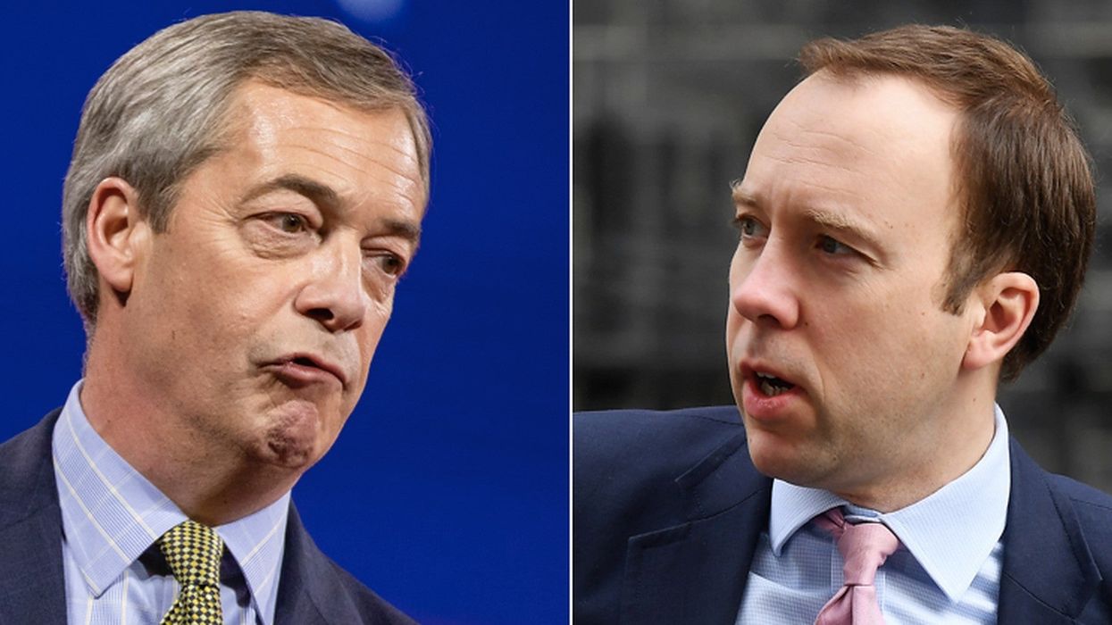 Nigel Farage calls for ‘dishonest weasel’ Matt Hancock to be sacked over 100,000 testing target row
