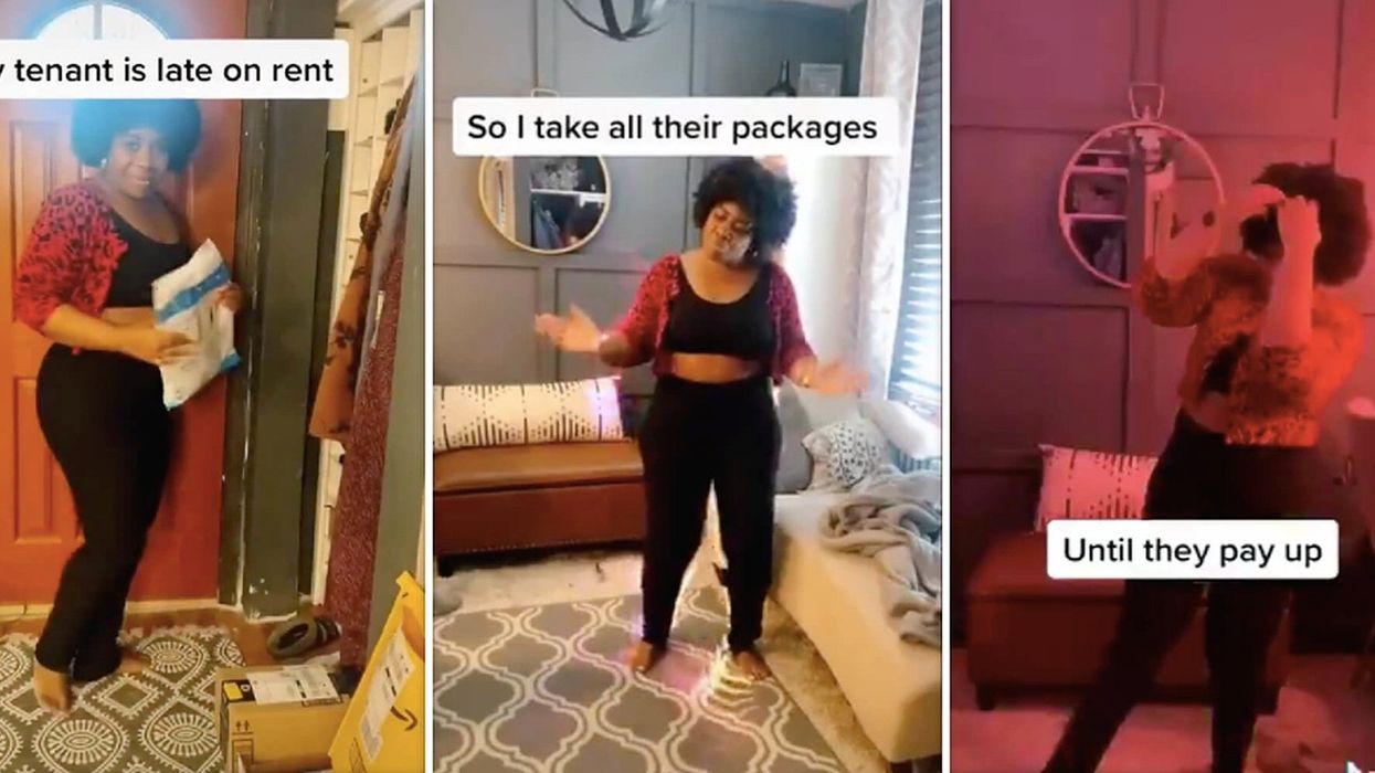 Landlord slammed for 'joking' about taking packages from tenants who can't pay rent on TikTok