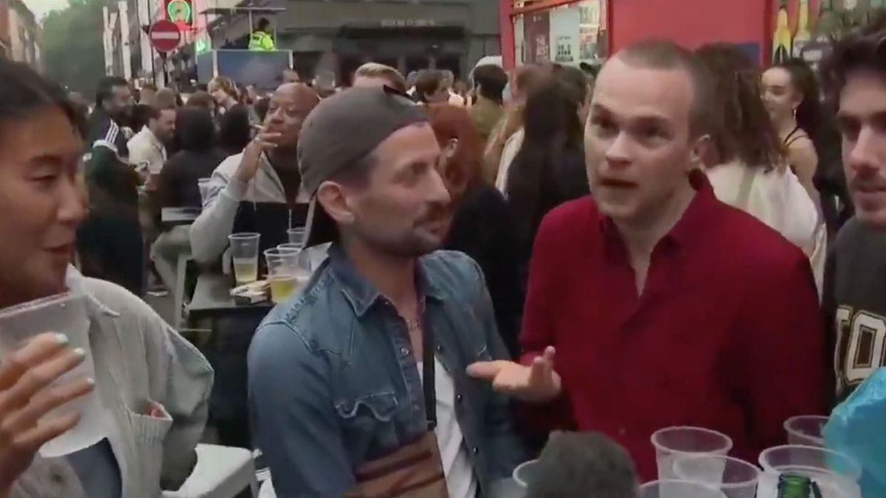 Fury as pub-goer says ‘we’re clearly not social distancing but it’s kind of fun’ in TV interview