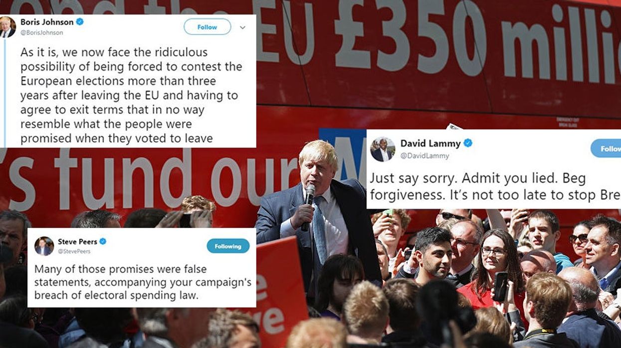 Brexit: Boris Johnson unironically moans people won't get what they were 'promised when they voted Leave'
