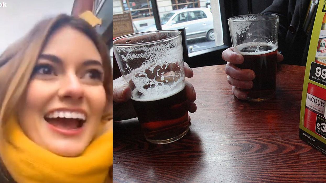 American tourist discovers Wetherspoons for the first time and her reaction is priceless