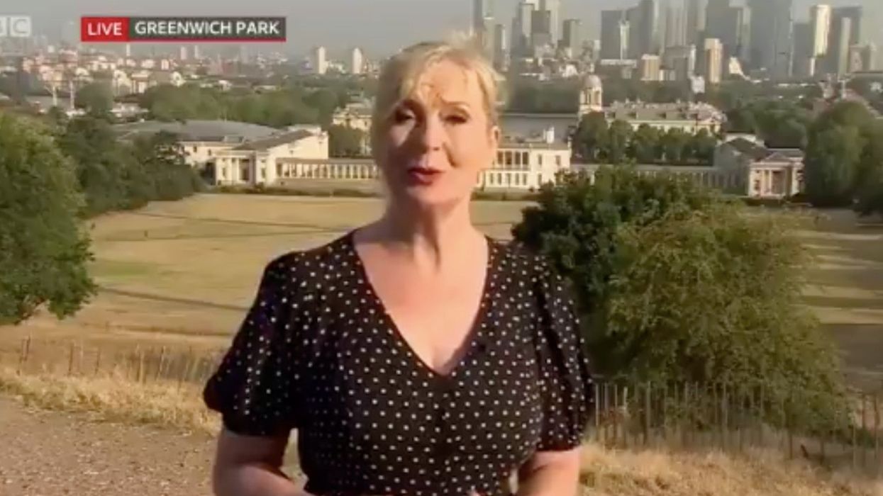 BBC weather reporter accidentally mixes up the words 'dogs' and 'joggers' and it didn't end well
