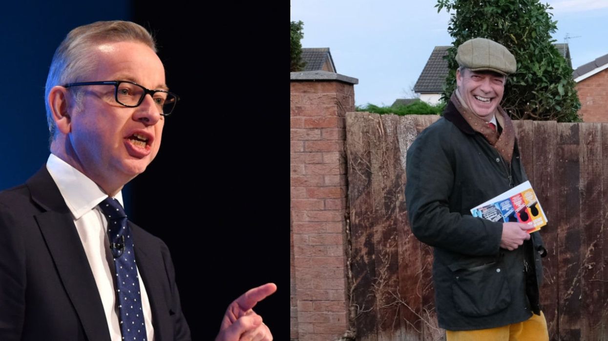 Michael Gove and Nigel Farage argue after Tory refuses to thank Brexit Party for helping them win the election