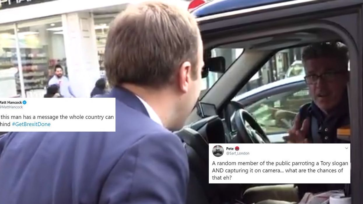 Matt Hancock accused of faking random interaction with member of the public