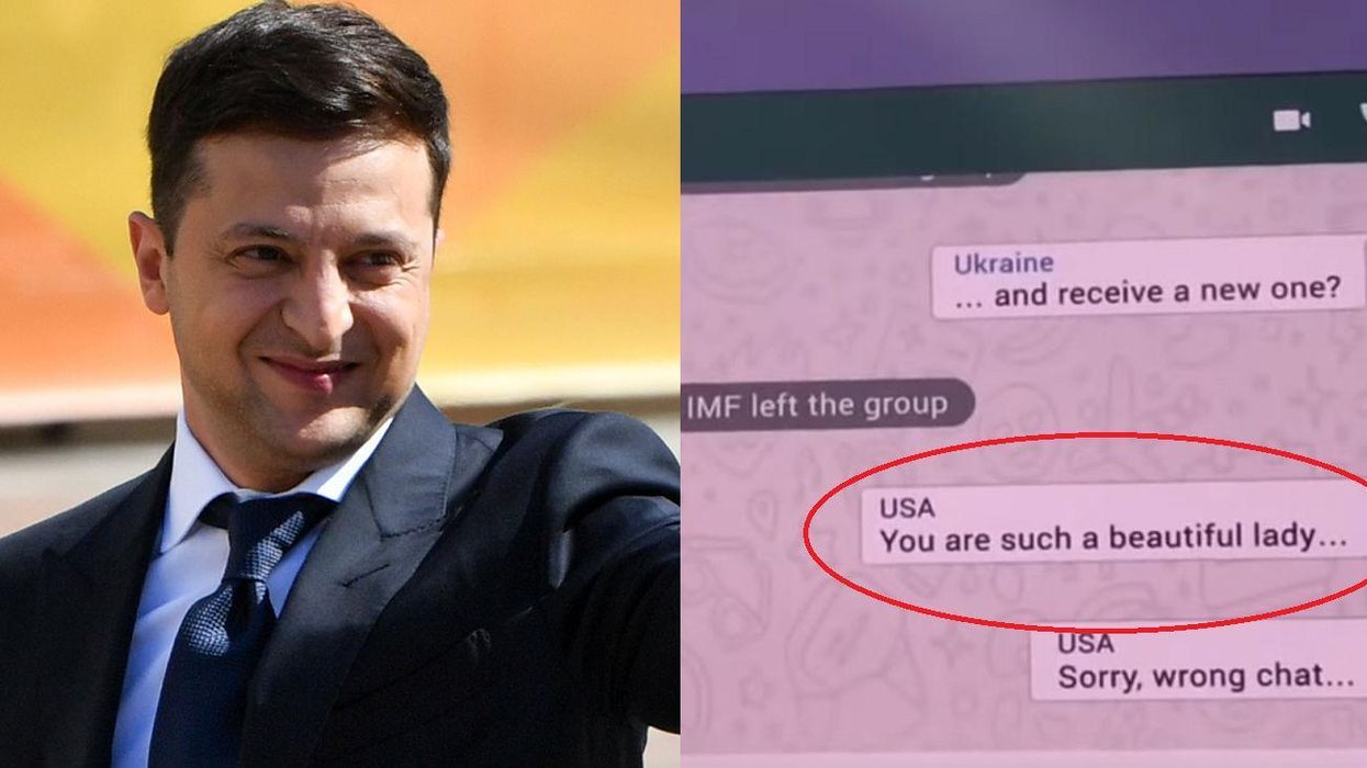 The Ukraine president trolled every world leader with a hilarious WhatsApp presentation