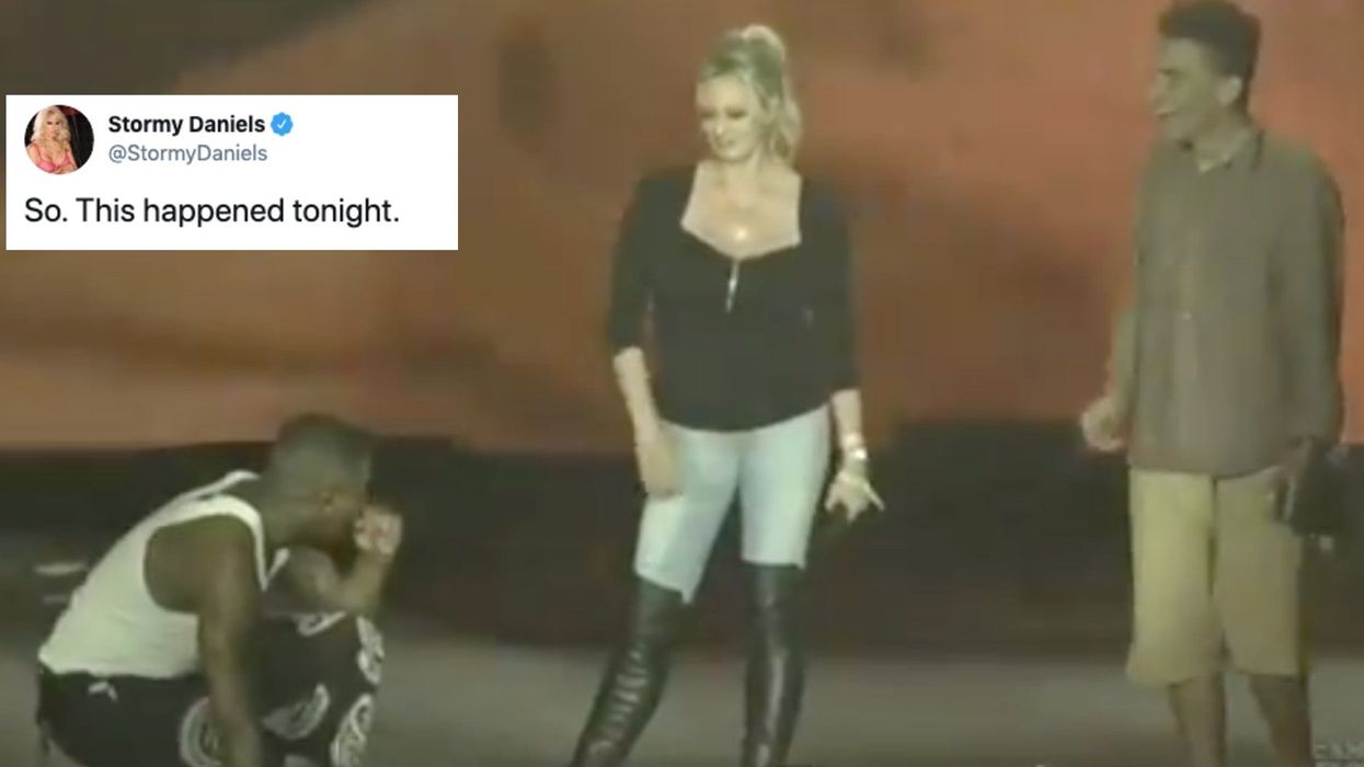 Stormy Daniels trolls Trump by performing 'F**k Donald Trump' on stage at rap concert