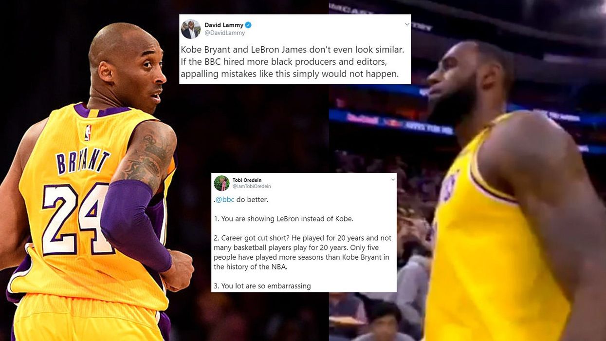 BBC News told to 'do better' after airing footage of LeBron James instead of Kobe Bryant