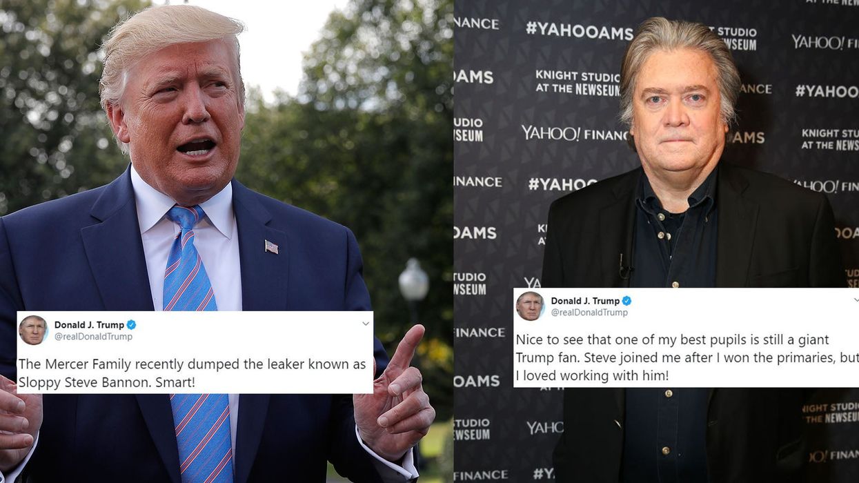 Trump makes major U-turn by praising far-right former adviser Steve Bannon