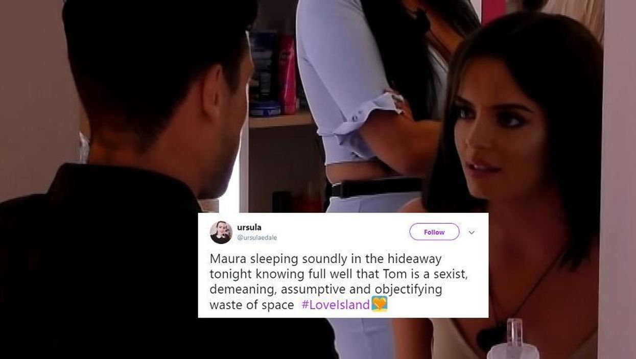 Love Island sparks debate over sexism after clash between contestants Maura and Tom