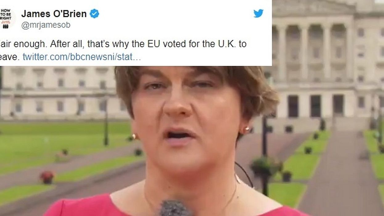 Arlene Foster thinks the EU wants to 'break up the UK' and everyone is confused