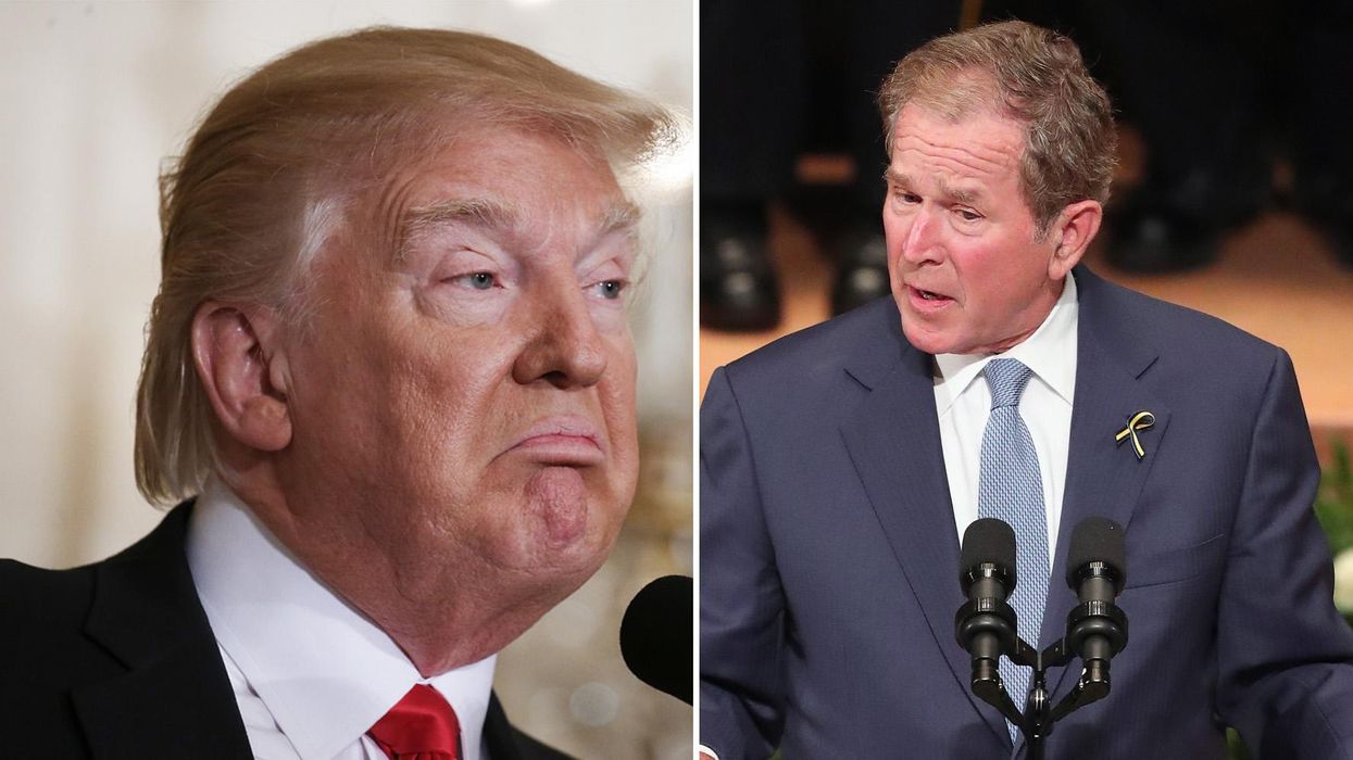 George W. Bush just spoke out against Donald Trump’s war on the media