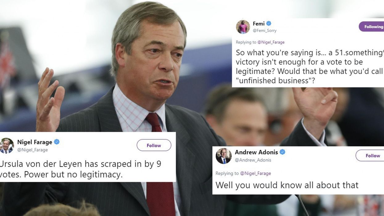 Nigel Farage said the new EU president had no 'legitimacy' and everyone said the same thing