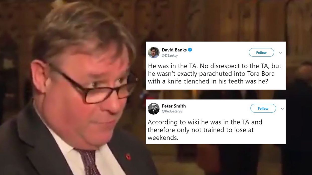 Brexiteer MP Mark Francois roasted after bragging about his army training