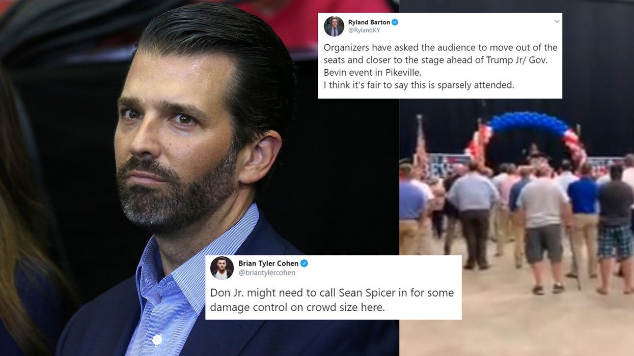 Trump Jr mocked after just 200 people show up to an event where he was speaking