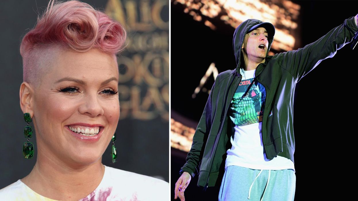 Pink sent Eminem a drunk 'love letter' email. He sent a one word reply