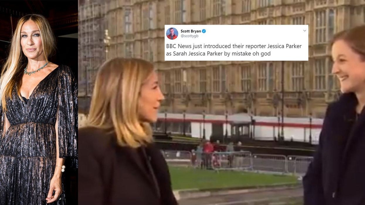 A BBC news presenter mistakenly introduced her colleague as 'Sarah Jessica Parker'