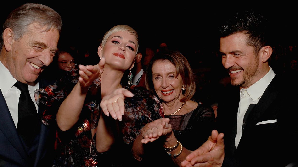 Katy Perry and Orlando Bloom recreate iconic clap back with Nancy Pelosi