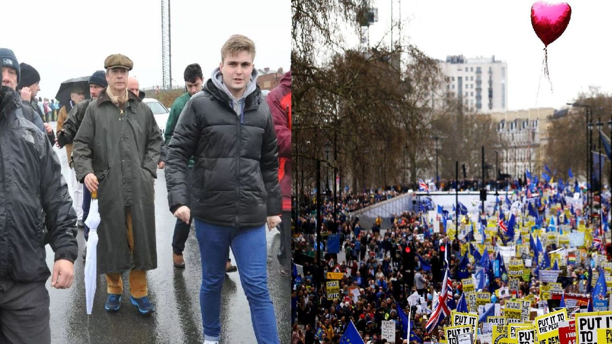 The difference between the Put It To The People rally and Farage's Leave Means Leave march in 10 pictures
