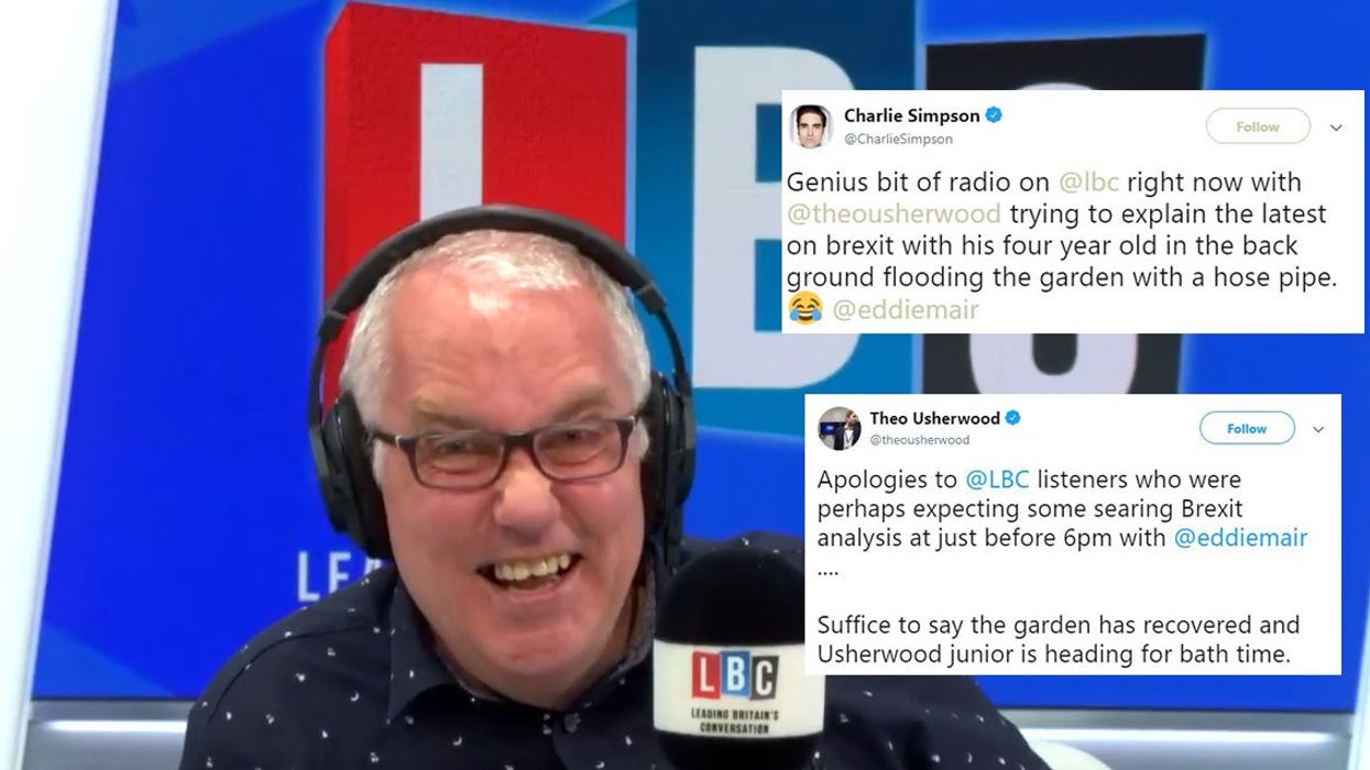 Brexit: LBC political editor interrupted live on air by 4-year-old son