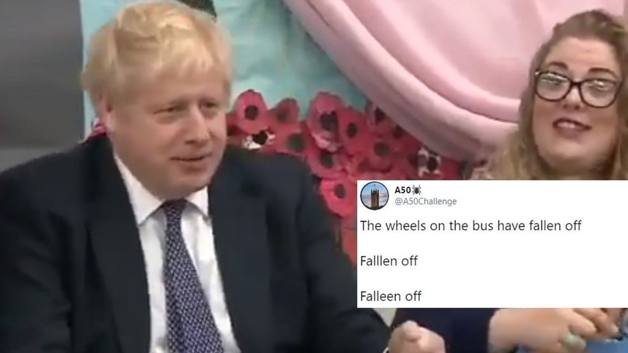 Boris Johnson singing along to 'Wheels on the Bus' is the most awkward thing you'll see today