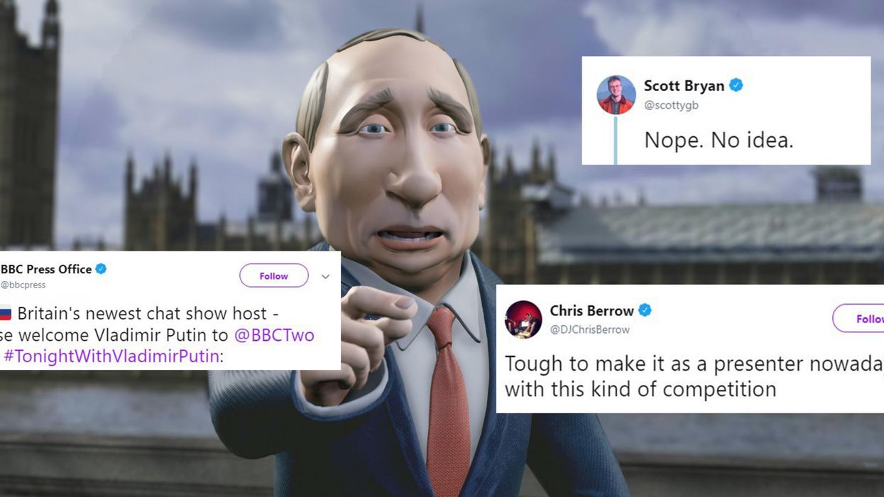 BBC announce new talk show hosted by an animated Vladimir Putin and people don't know what to think