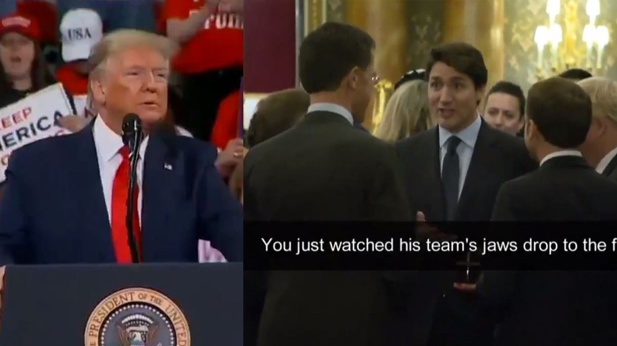 Trump claims that 'the US is no longer laughed at' just days after European leaders mocked him