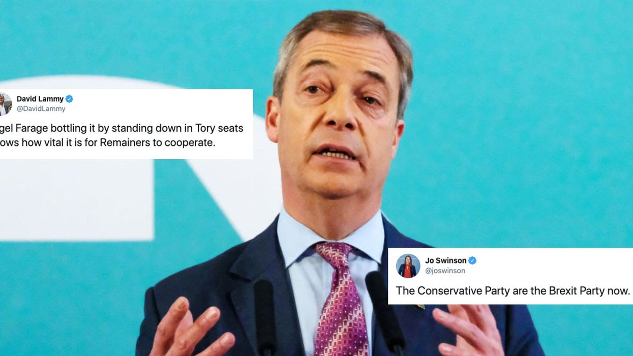 Nigel Farage accused of 'bottling it' after pulling Brexit Party candidates from Tory-held seats
