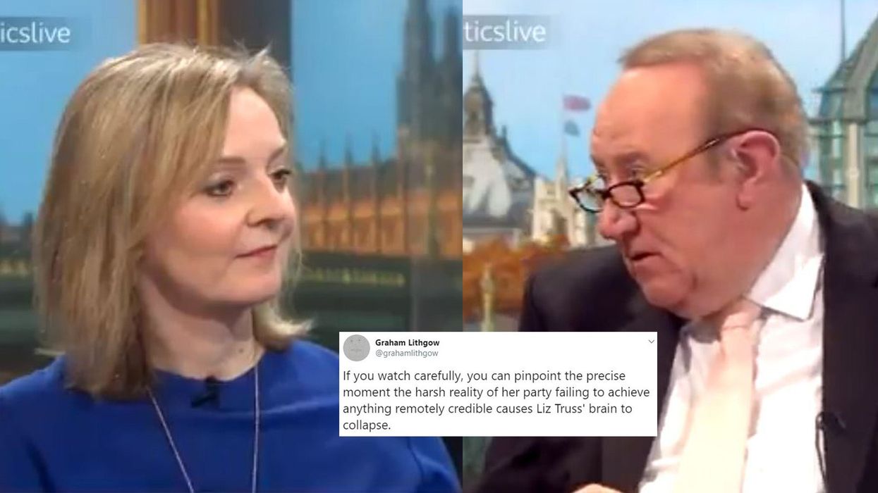 Liz Truss left speechless on live TV when asked about Tories record on house building