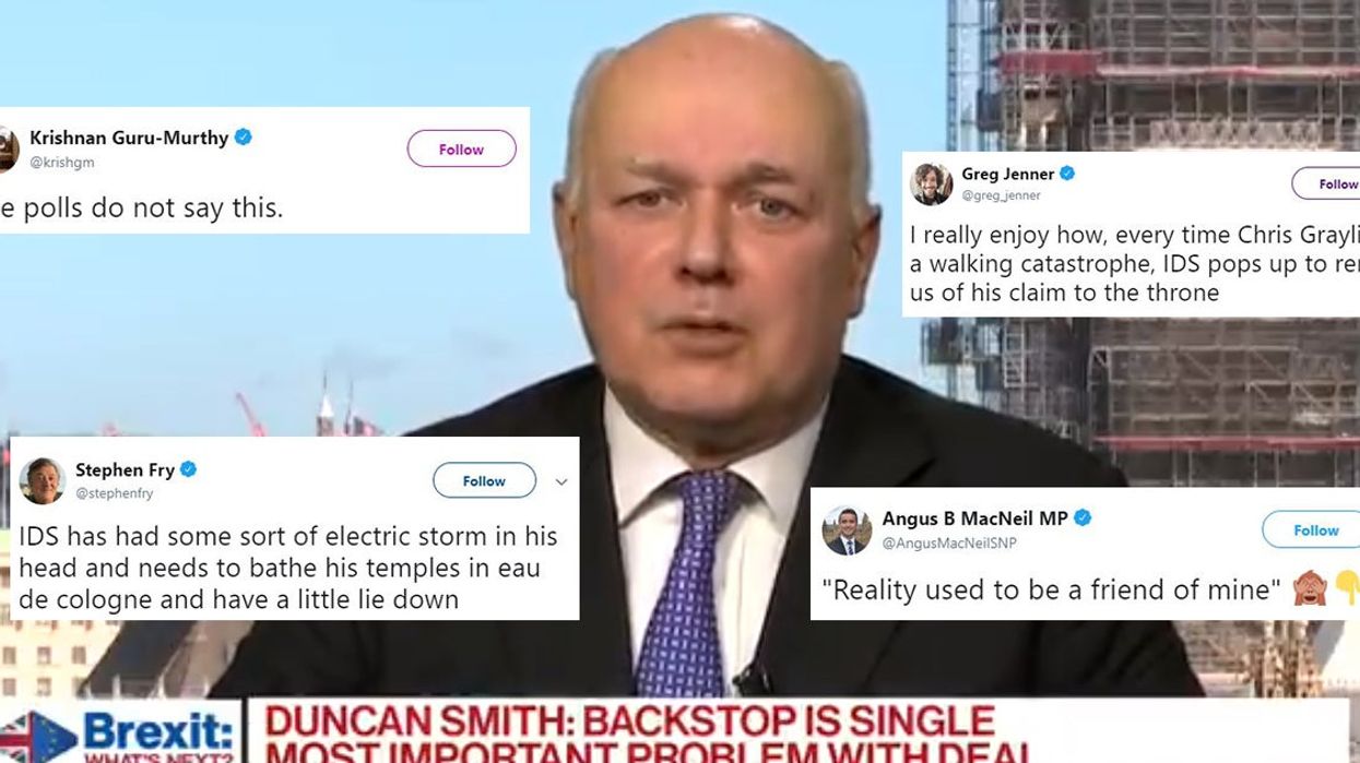 Brexiteer Iain Duncan Smith claims that polls show that Remainers now want no-deal