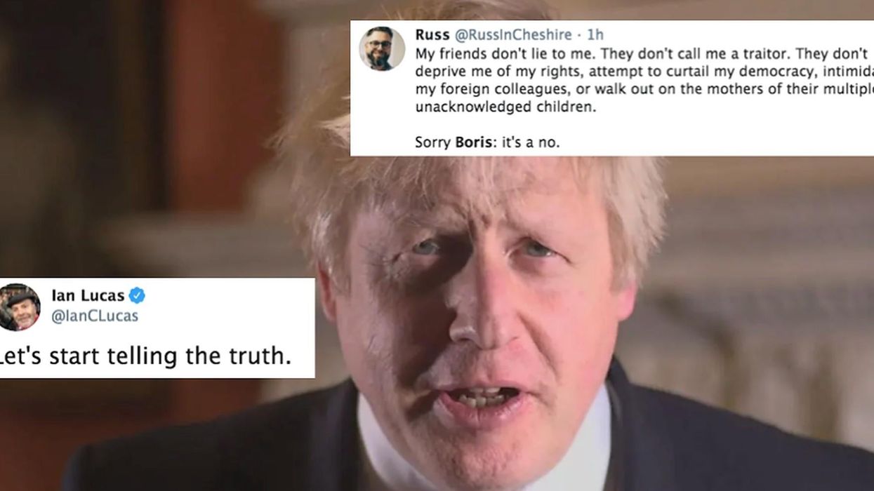 Boris Johnson said he wants to treat Remainers as 'friends and equals' and people aren't happy