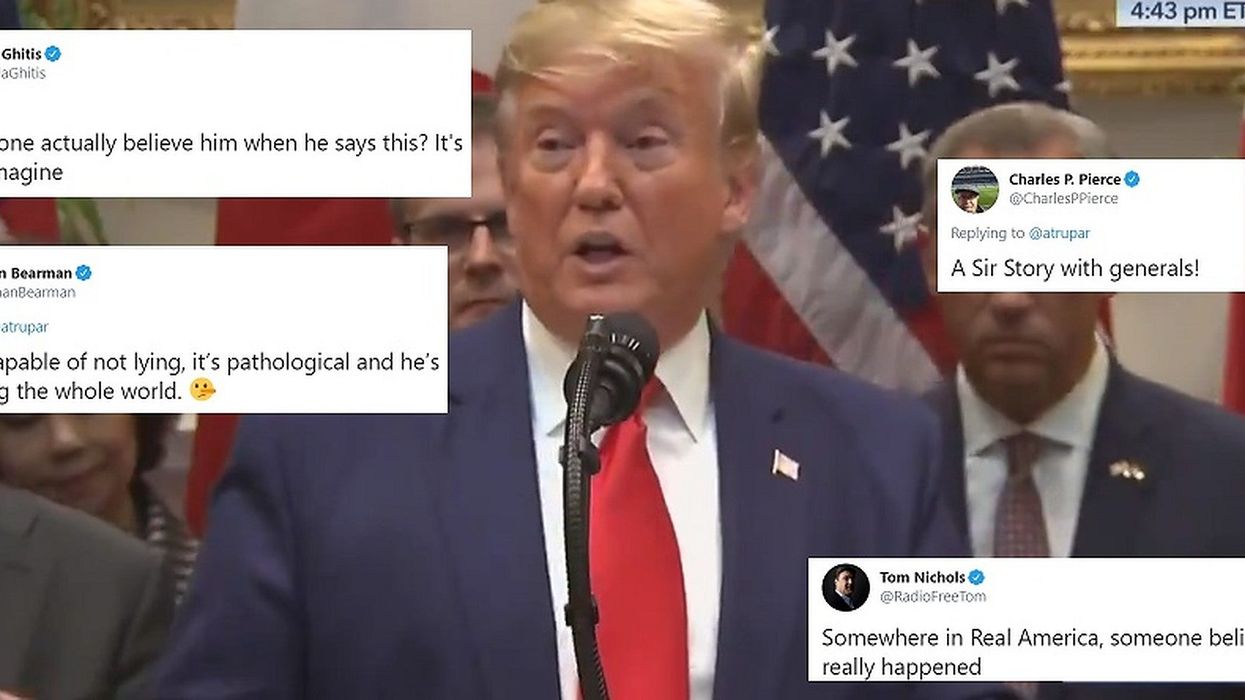 Trump mocked for claiming US military 'didn't have ammunition' before he became president